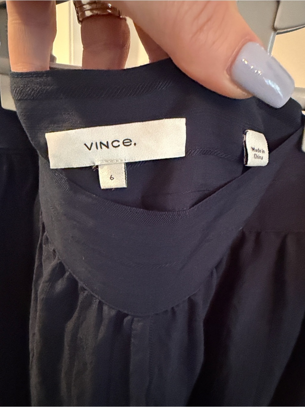 Vince Navy Wide-Leg Midi Pant with Tie Waist - Picture 6 of 16